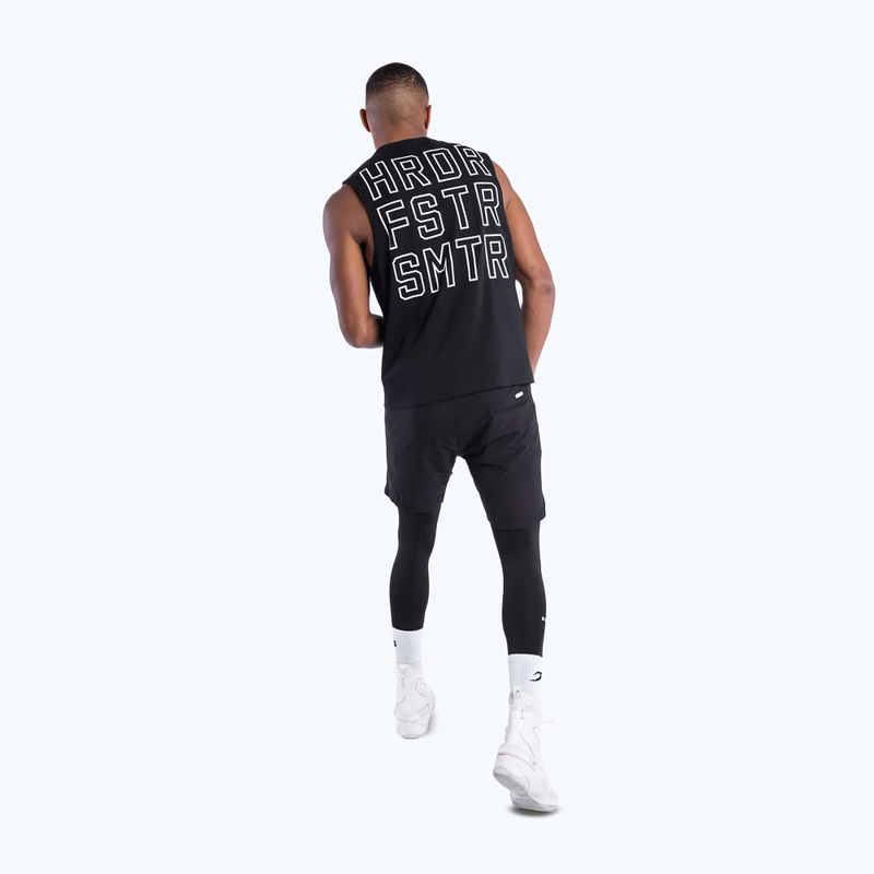 T-shirt da uomo Boxraw HRDR FSTR SMTR Muscle Tank Black 4