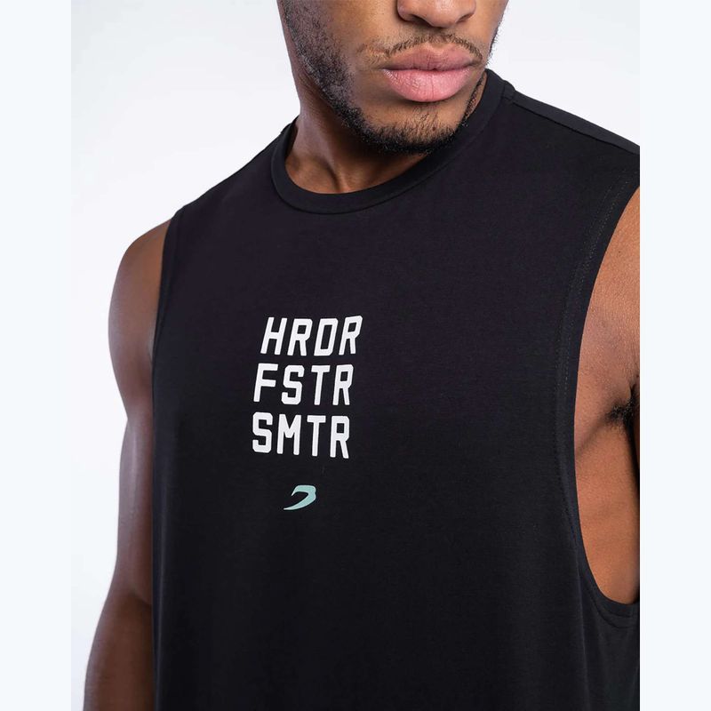 T-shirt da uomo Boxraw HRDR FSTR SMTR Muscle Tank Black 6