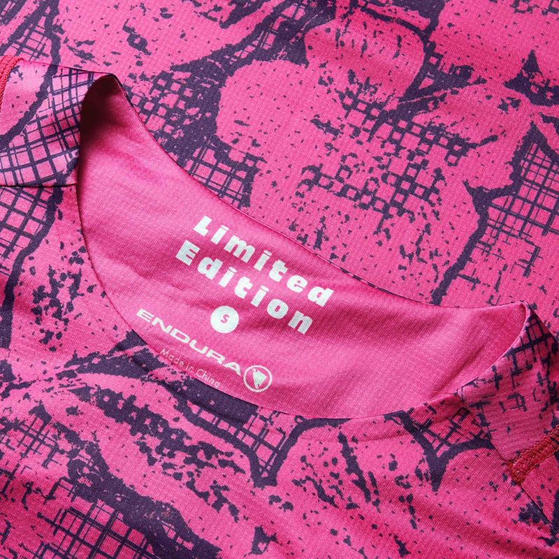 Maglia ciclismo donna Endura Grid Floral Ltd W rosa pop 9