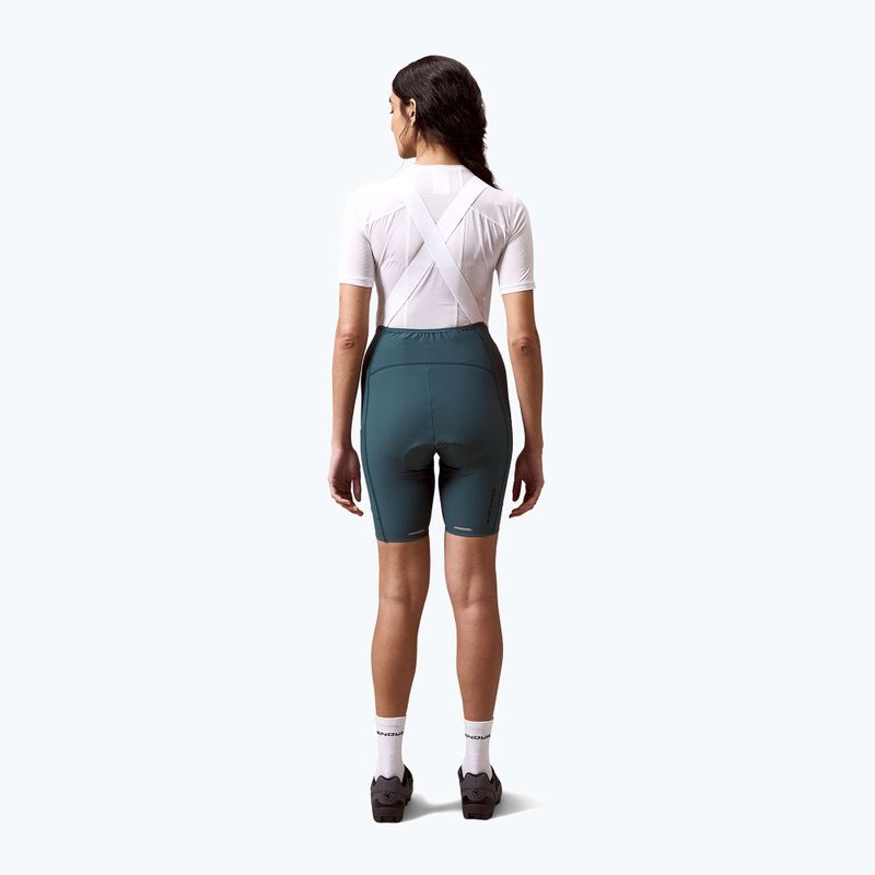 Pantaloncini da ciclismo da donna Endura Loop Bibshort teal 4