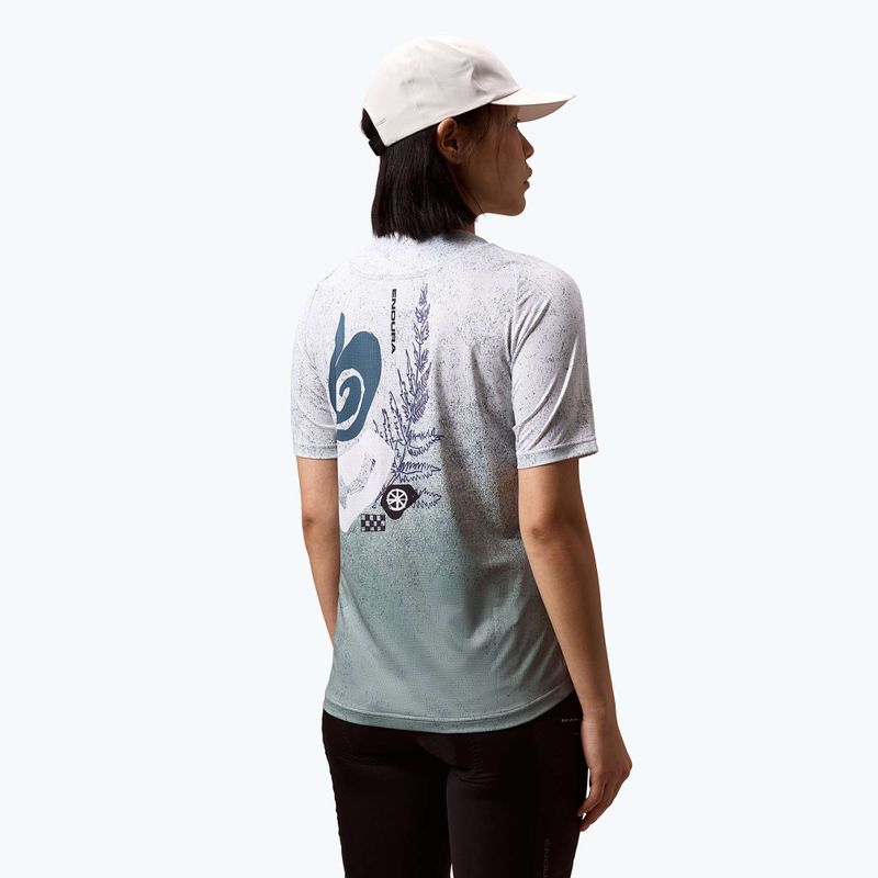 Maglia da ciclismo da donna Endura Singletrack Print W aero blue 4