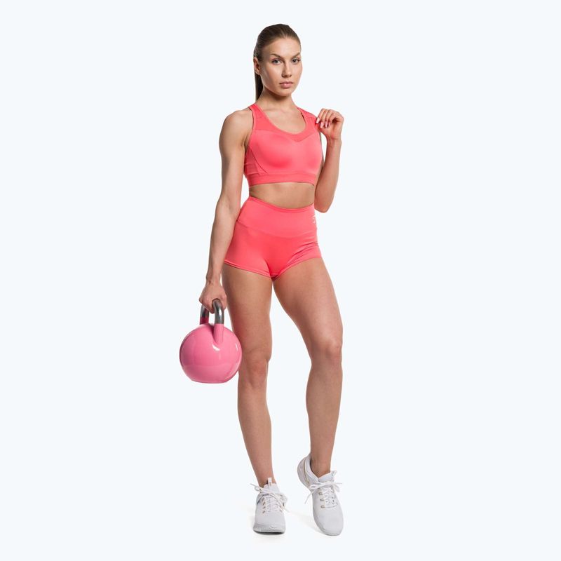 Gymshark Reggiseno da allenamento con schiena aperta Sport a pois rosa fitness 2