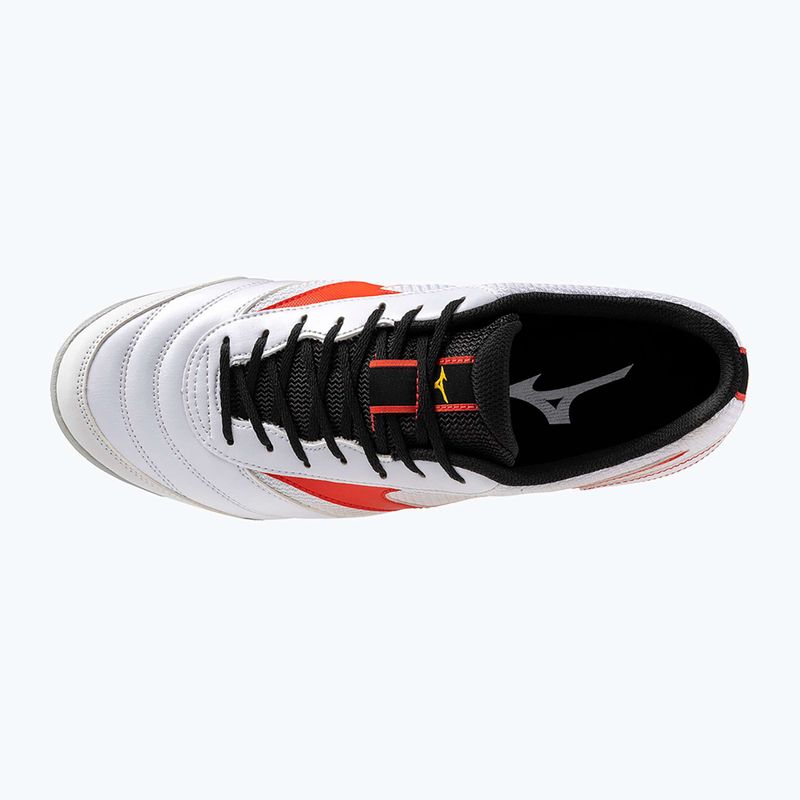 Scarpe da calcio per bambini Mizuno MRL Sala Club TF Jr bianco/rosso radiante 10