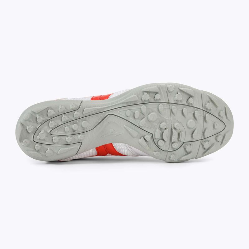 Scarpe da calcio per bambini Mizuno MRL Sala Club TF Jr bianco/rosso radiante 4