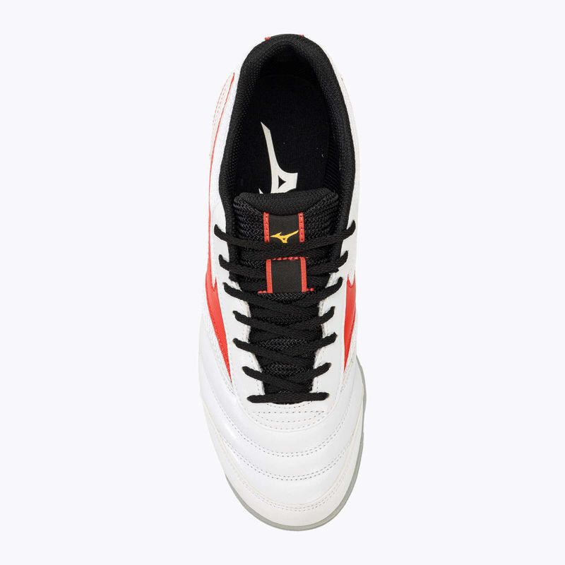 Scarpe da calcio per bambini Mizuno MRL Sala Club TF Jr bianco/rosso radiante 5