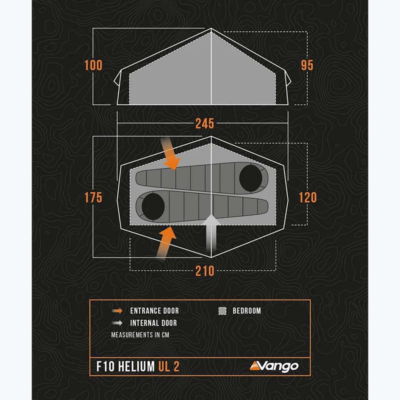 Tenda da trekking per 2 persone Vango Helium UL 2 verde alpino 2