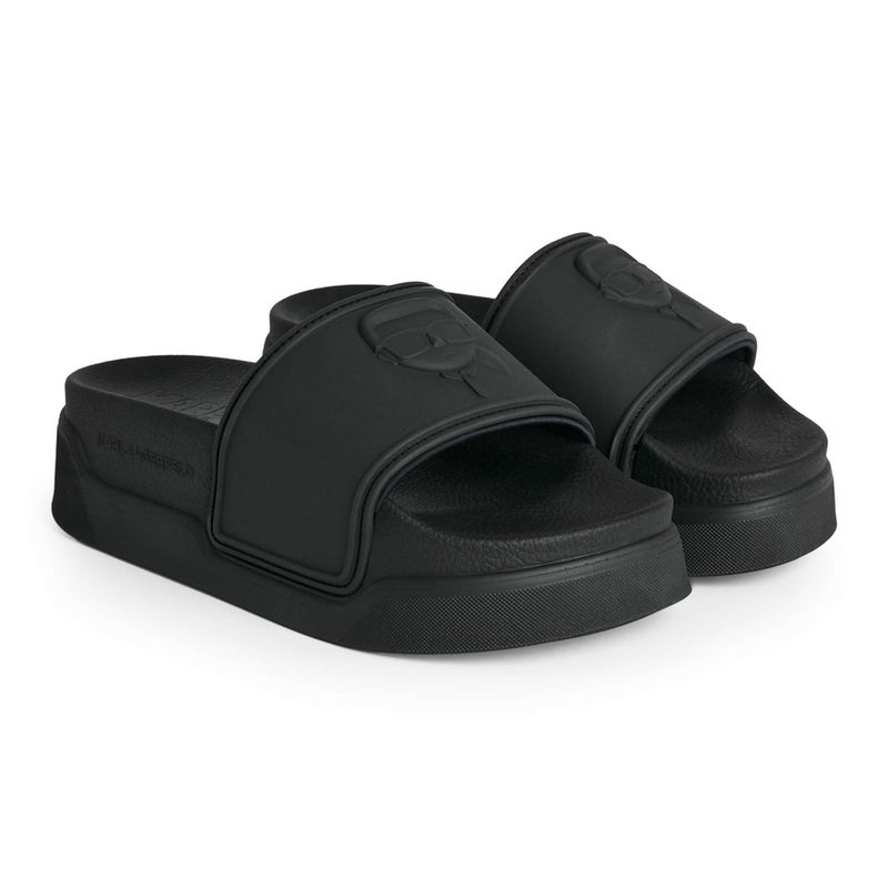 KARL LAGERFELD infradito donna Condominium Nft Relief gomma nera 2