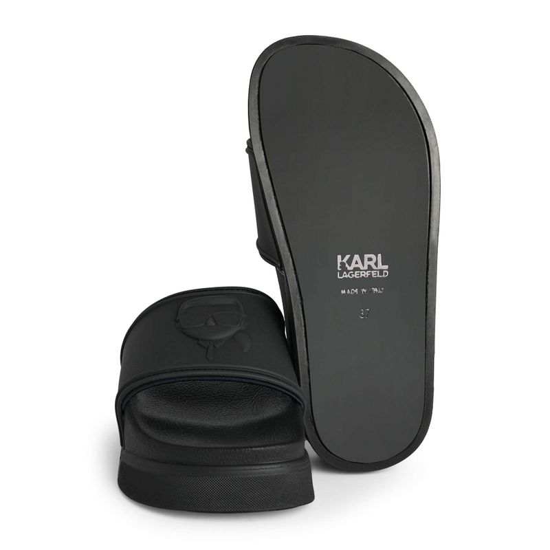KARL LAGERFELD infradito donna Condominium Nft Relief gomma nera 5