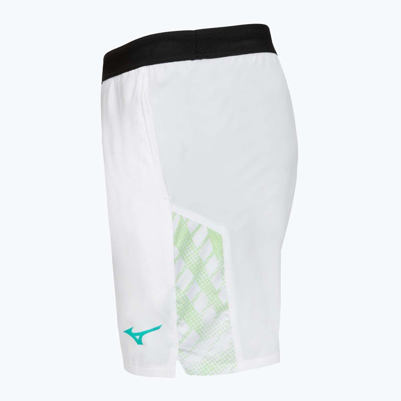 Pantaloncini da tennis da uomo Mizuno Mugen 8 In Amplify bianco 3