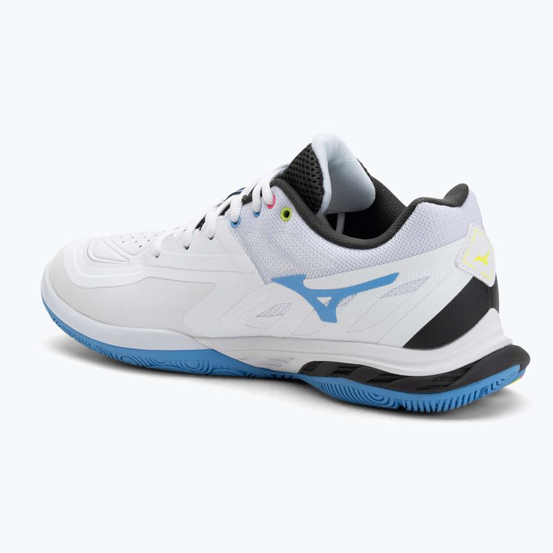 Mizuno Wave Fang 2 scarpa da badminton bianco/rosa tetra/tutto all'estero 3