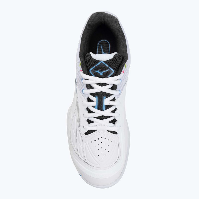 Mizuno Wave Fang 2 scarpa da badminton bianco/rosa tetra/tutto all'estero 5
