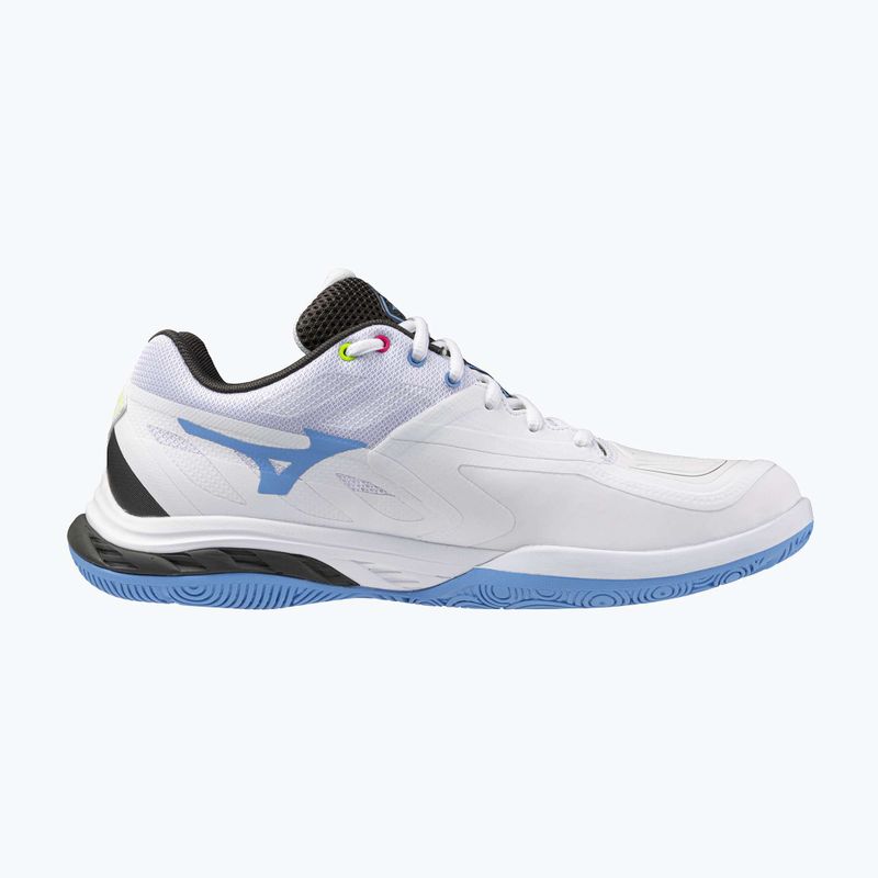 Mizuno Wave Fang 2 scarpa da badminton bianco/rosa tetra/tutto all'estero 9