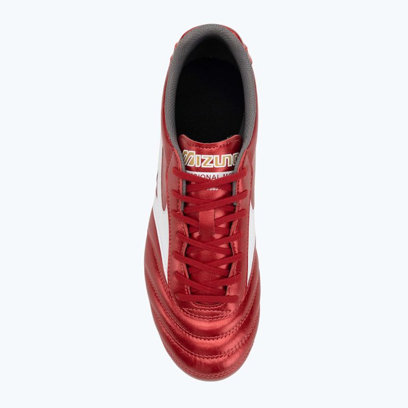 Scarpe da calcio Mizuno Morelia II Club FG 40° rosso/bianco/nero 5