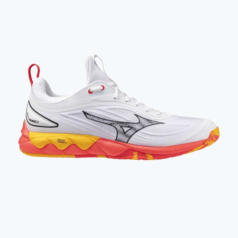 Scarpe da pallavolo Mizuno Wave Luminous 3 bianco/corallo infuocato 2/citrus 8