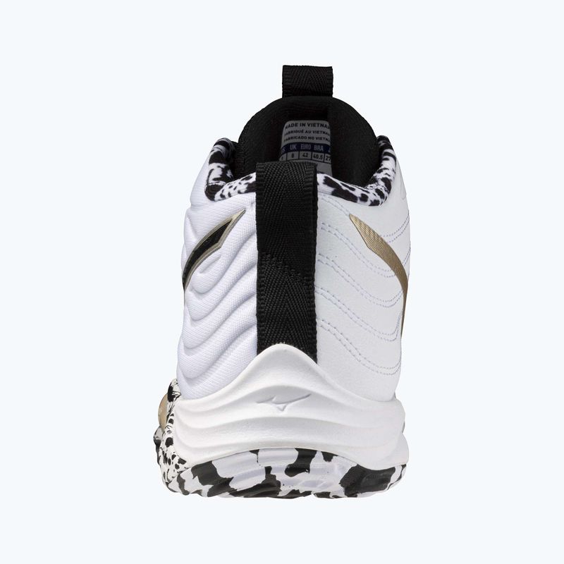 Scarpe da pallavolo Mizuno Wave Momentum Elite Mid white/black/gold 10