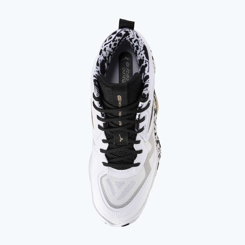 Scarpe da pallavolo Mizuno Wave Momentum Elite Mid white/black/gold 12