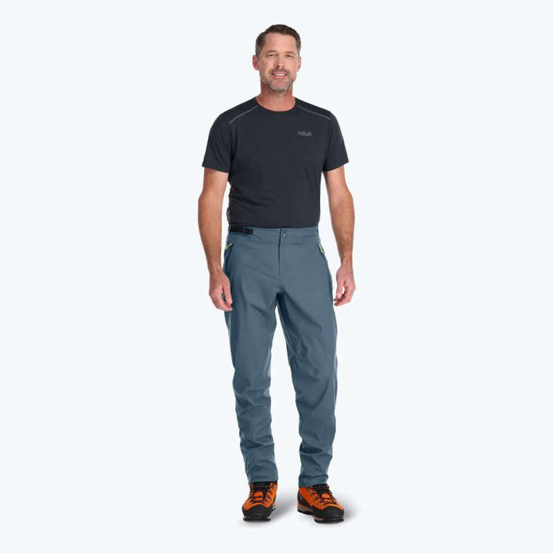 Pantaloni a membrana Rab Kinetic Alpine 2.0 da uomo, blu orione 2