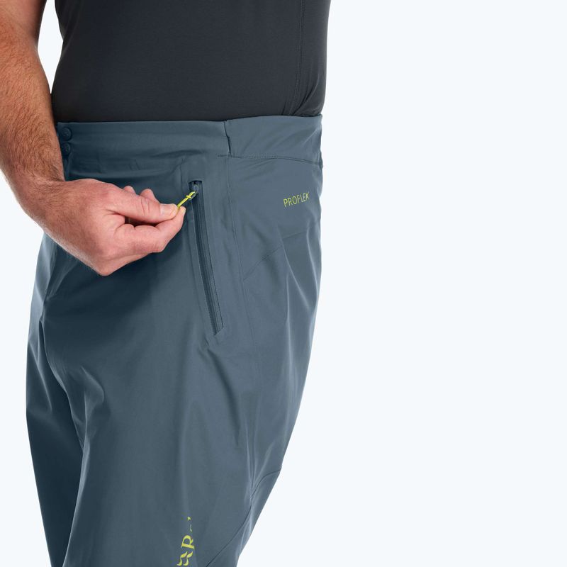 Pantaloni a membrana Rab Kinetic Alpine 2.0 da uomo, blu orione 5