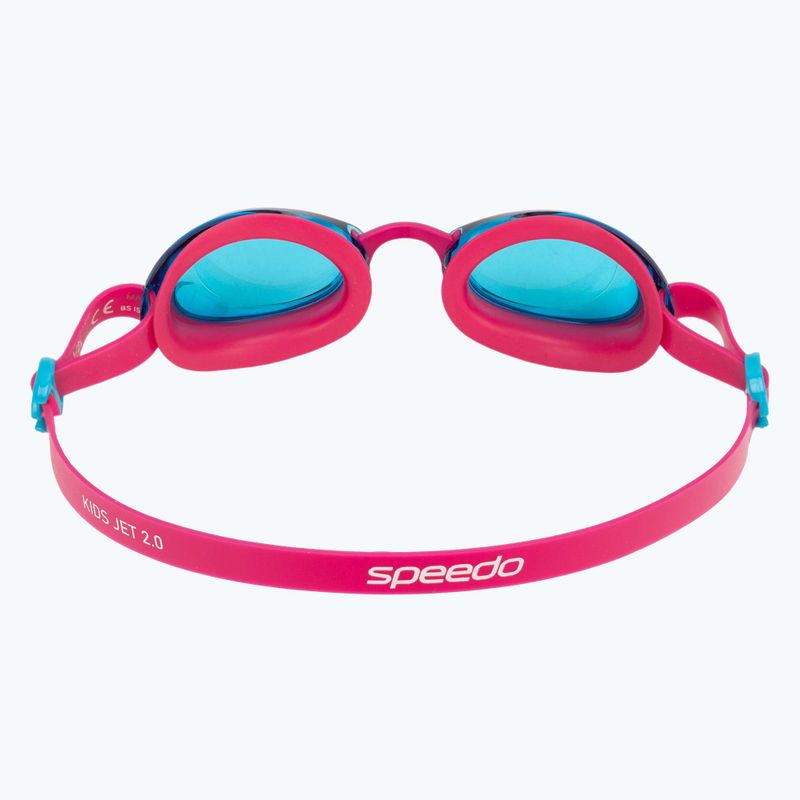 Occhialini da nuoto Speedo Kids Jet 2.0 rosa elettrico/blu azzurro 4