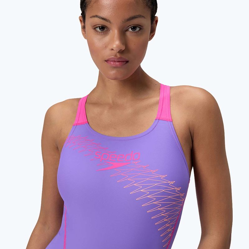 Speedo Medley Logo Medalist - costume intero indigo glow 5