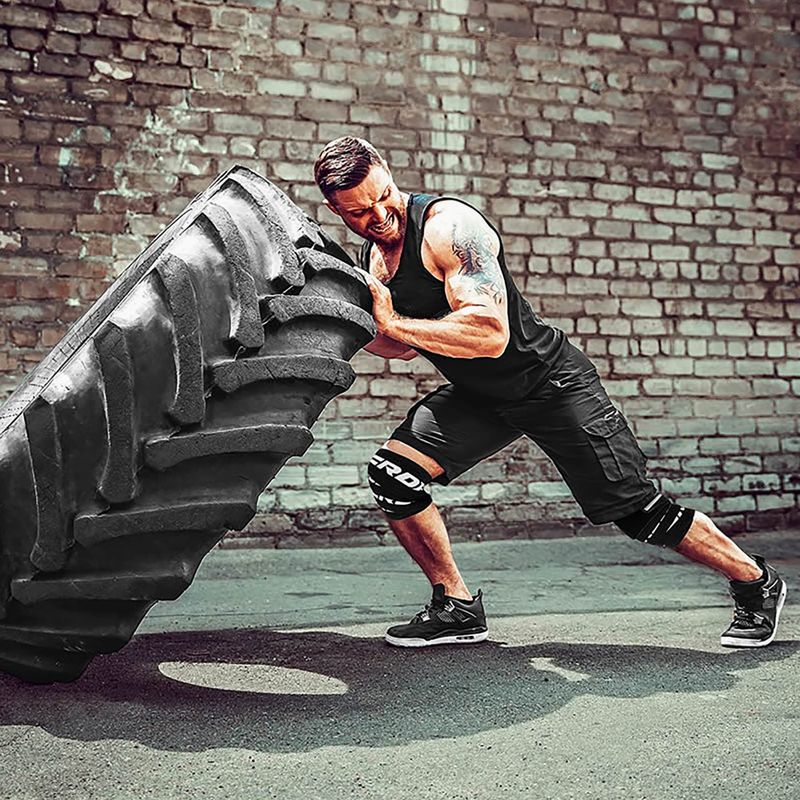 RDX Gym Ginocchiera nera 8