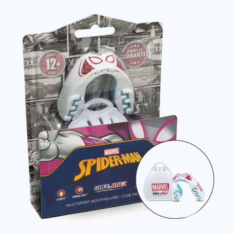 SAFEJAWZ Marvel Spider Gwen protezione mandibola bianca 2