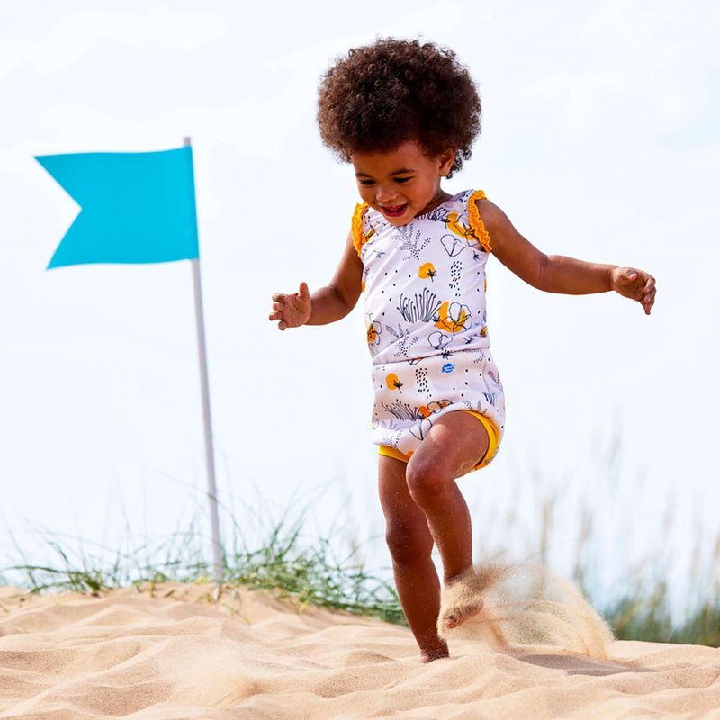 Costume intero per bambini Splash About Happy Nappy flowy meadow 8
