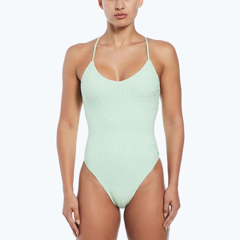 Costume intero donna Nike Retro Flow Terry vapor green 5