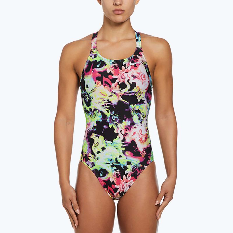 Costume intero da donna Nike Hydrastrong Multi Print Fastback rainbow 4