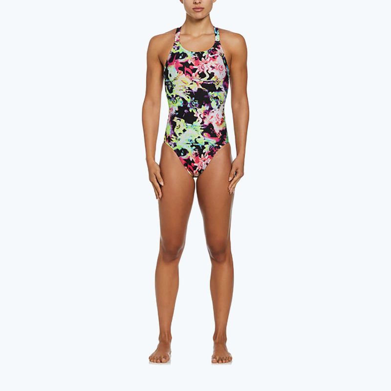 Costume intero da donna Nike Hydrastrong Multi Print Fastback rainbow 5