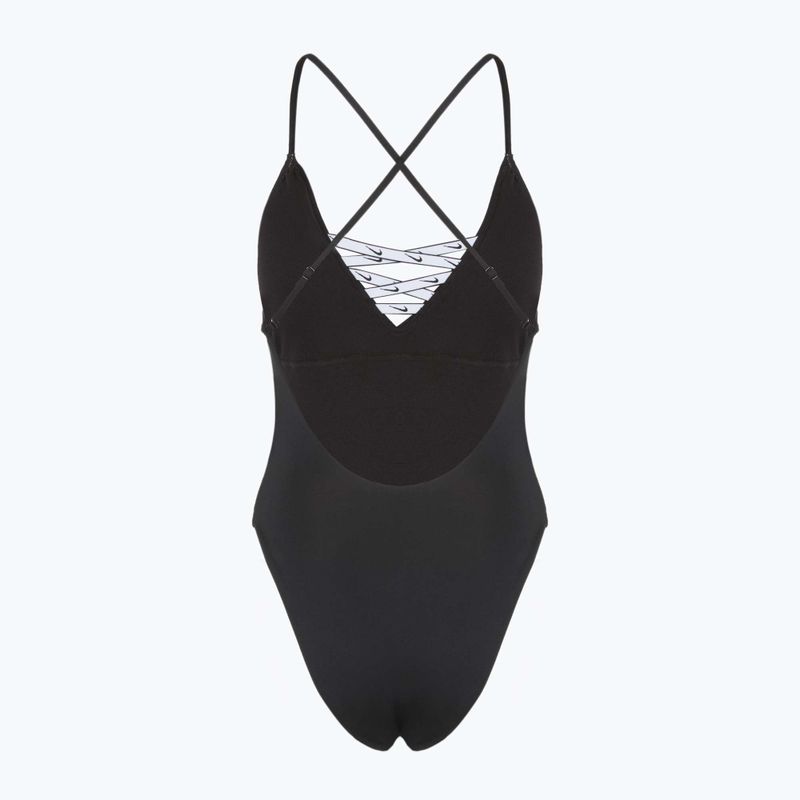 Costume intero da donna Nike Sneakerkini 2.0 Crossback nero 2