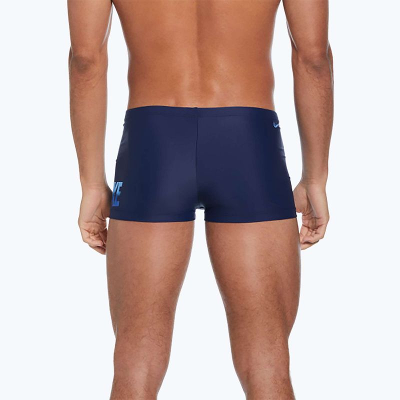 Boxer da nuoto Nike Ocean Merge Uomo a gamba quadrata, mezzanotte marina 7