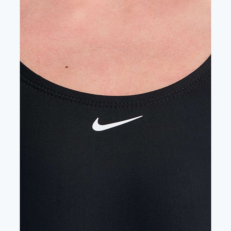 Costume da bagno intero da donna Nike Logo Tape Fastback black 4