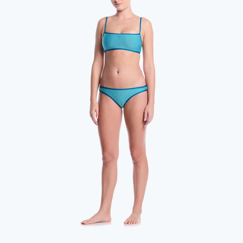 Parte superiore del costume da bagno Nike Ripple Texture Bralette Classic Bikini bleached turquoise 2