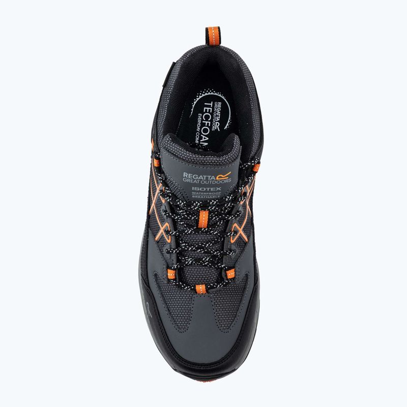 Scarponi da trekking da uomo REGATTA Samaris III Low granito/arancione chiaro 5
