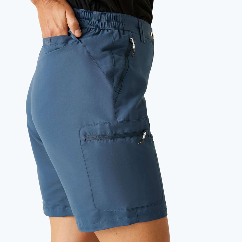 Pantaloncini da trekking da donna REGATTA Chaska III dark denim 4
