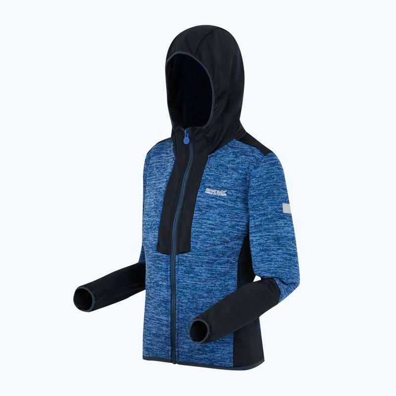 Felpa con cappuccio in pile per bambini REGATTA Dissolver X olympian blue/navy 8