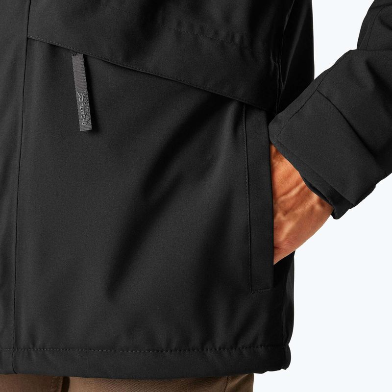Giacca impermeabile uomo Regatta Balaton black/pumpkin spice 7
