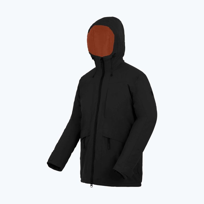 Giacca impermeabile uomo Regatta Balaton black/pumpkin spice 12