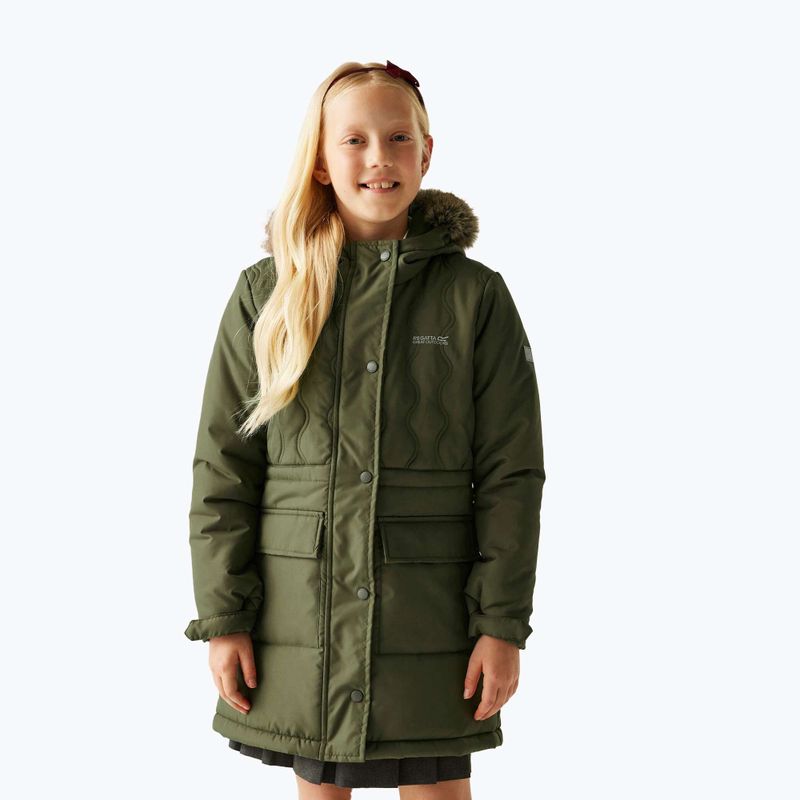 Cappotto imbottito per bambini Regatta Fabrizia II olive night 4