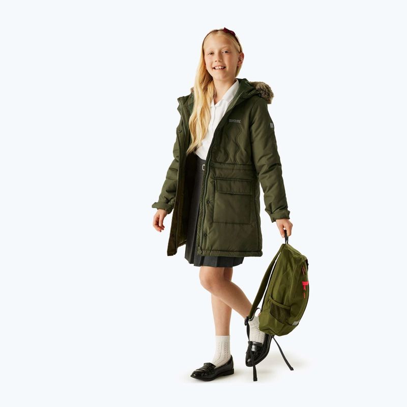 Cappotto imbottito per bambini Regatta Fabrizia II olive night 5