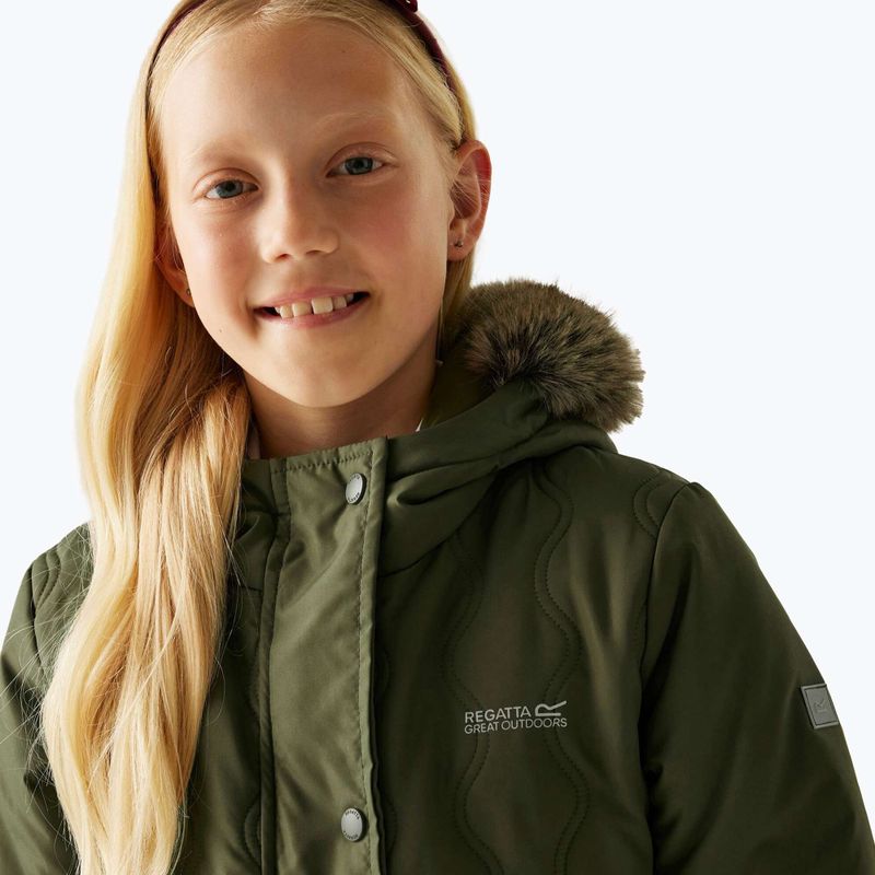 Cappotto imbottito per bambini Regatta Fabrizia II olive night 8