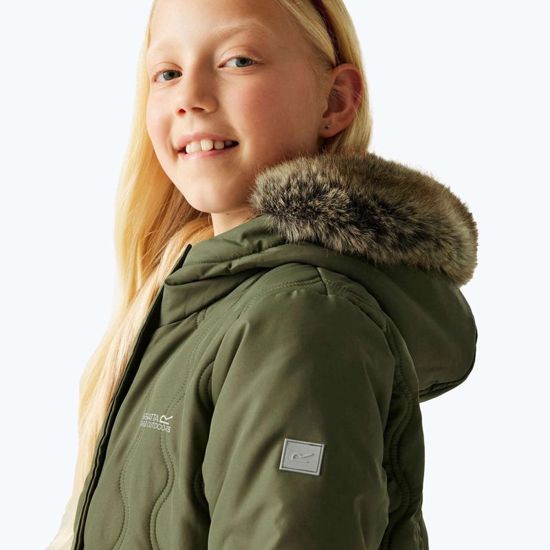 Cappotto imbottito per bambini Regatta Fabrizia II olive night 9
