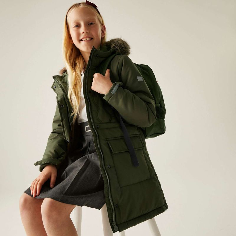 Cappotto imbottito per bambini Regatta Fabrizia II olive night 11