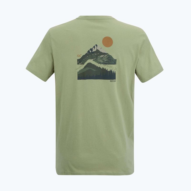 Maglietta da trekking da uomo REGATTA Breezed light sage 6