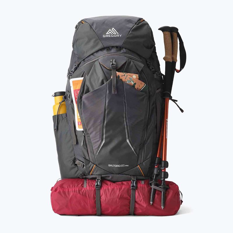 Zaino da trekking da uomo Gregory Baltoro Pro 85 l iron grey 3