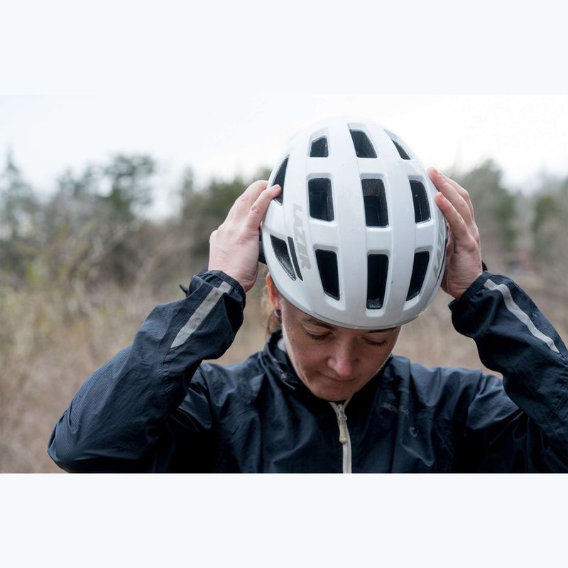 Casco da bicicletta Lazer Codax KinetiCore + rete bianco opaco integrale 7