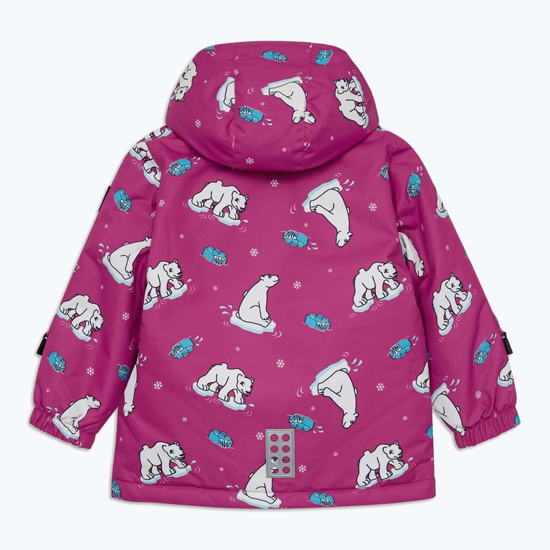 Giacca LEGO Lwjeri per bambini 701 fucsia 2