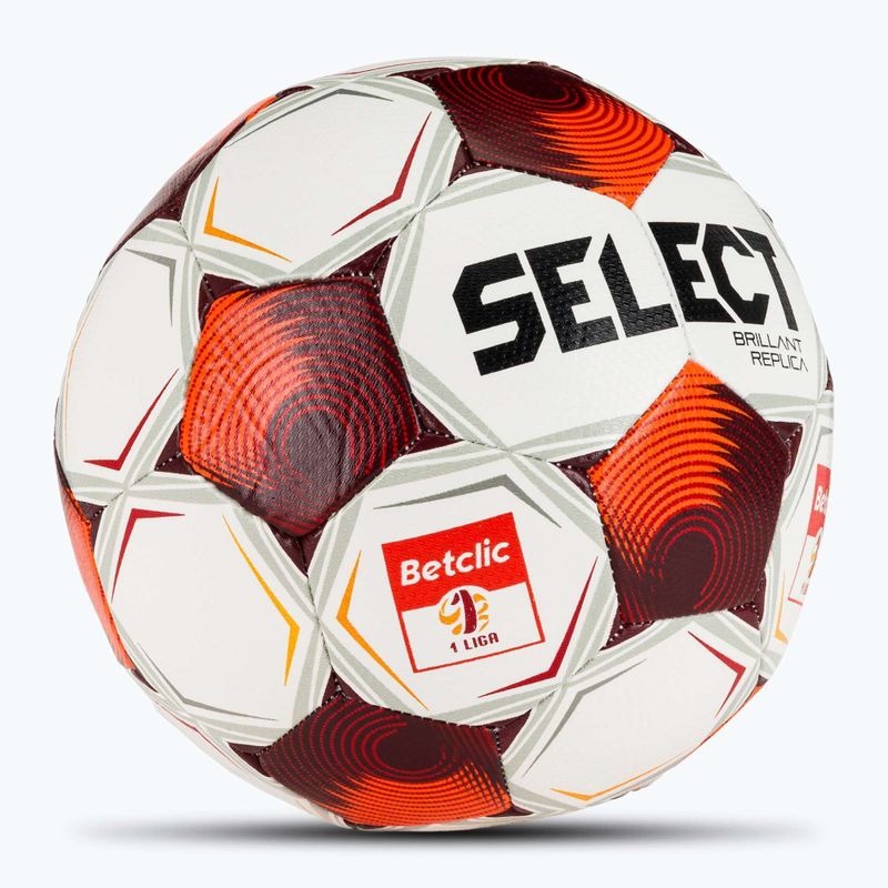 Pallone da calcio SELECT Brillant Replica Betclic v25 white/red taglia 5 2