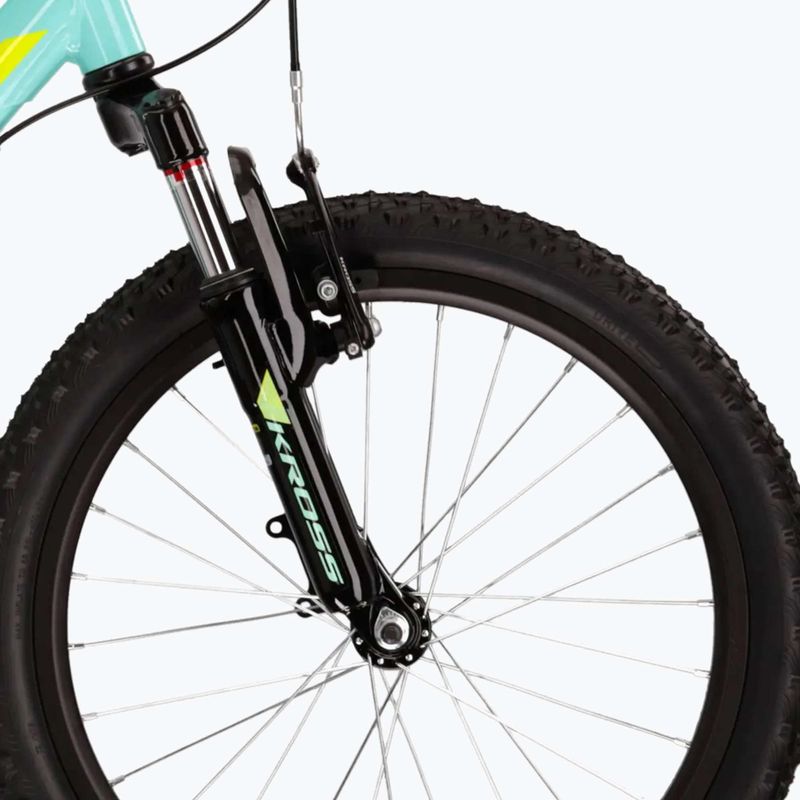 Bicicletta per bambini KROSS Lea Mini 2.0 celadon/lime/gloss 6
